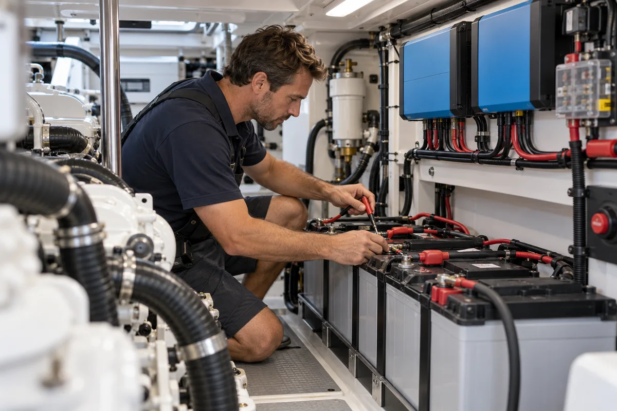 Batterien im Winterlager: Laden, Trennen und Kontrollieren